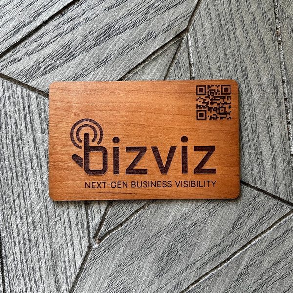 Cherry wood card