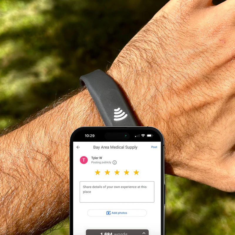 Tap wristband